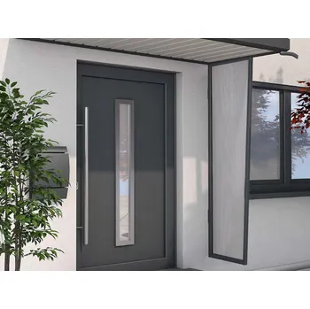 Stříška nad vchodové dveře Gutta Guttavordach boční stěna B1 PC 200 x 60 cm antracit / čirá
