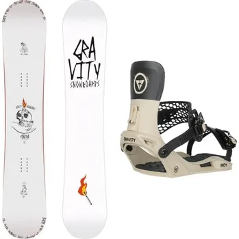 Snowboarding Gravity Contra 25/26 pánský snowboard + Gravity Indy stone/black vázání 162 cm Wide + M (EU 38-41) + DÁREK + Doprava ZDARMA