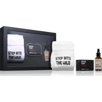 Kosmetická sada Zew For Men Wild Lumberjack Zew For Men Beard Oil hydratační olej 30 ml + Zew For Men Beard Soap mýdlo na vousy 85 ml + Zew For Men Socks Wilkd ponožky 1 pair kosmetická sada