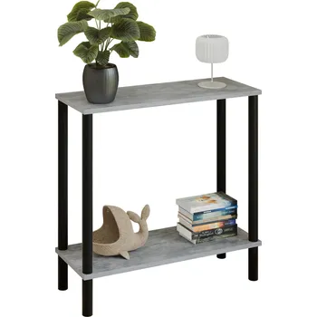 Toaletní stolek Konzole Claro 80x30 cm - různé barvy na výběr - Světlý Beton, Matná černá