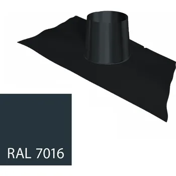 Komín Střešní průchodka 35-50° antracit Pb okraj 150-30 mm