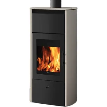 Krbová kamna Edilkamin FLAMMA 14 tortora, včetně dochlazovací smyčky 814520+1162150