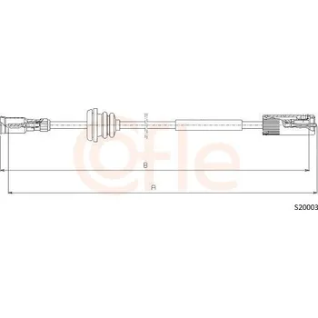 Náhon tachometru Hřídel tachometru COFLE S20003