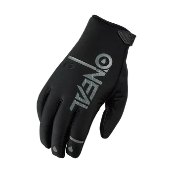 Moto rukavice Motocyklové / motokrosové zimní rukavice ONEAL WINTER WP s membránou Hipora, barva černá, pár (rukavice na motorku do chladného počasí)