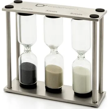 Kuchyňská minutka Přesýpací minutka ve stříbrné barvě Duet – Bredemeijer ID_1822652