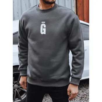Pánská móda Šedá mikina s potiskem G DStreet Other 3462130