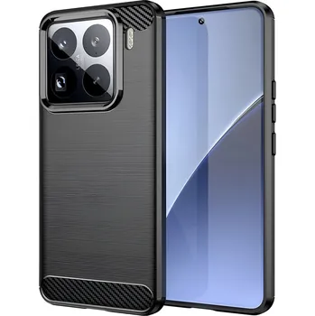 Pouzdro na mobilní telefon Pouzdro Techsuit Carbon Silicone pro Xiaomi 15 Pro černé