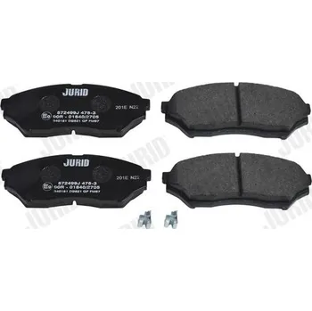 Brzdová destička Sada brzdových destiček, kotoučová brzda JURID 572499J