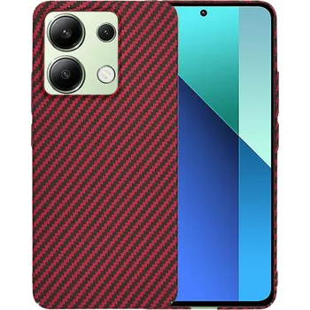 Pouzdro na mobilní telefon Techsuit Carbonite kryt Xiaomi Redmi Note13 4G červený