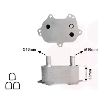 Chladič motoru VAN WEZEL Chladič oleje *** IR PLUS *** VAW 03013718