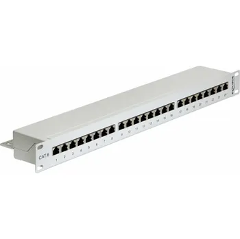 Patch panel DeLOCK "19"" patch panel 24 portů Cat.6"