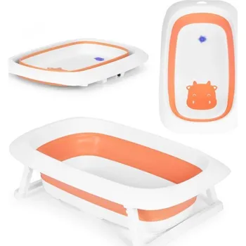 koupací vanička ECOTOYS Skládací vanička Kravička, oranžová