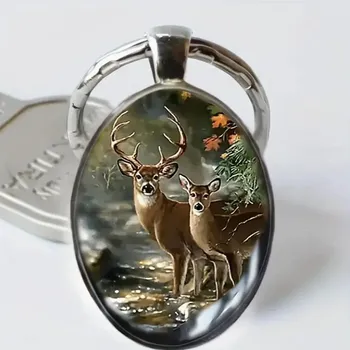 Přívěsek na klíče s jelenem