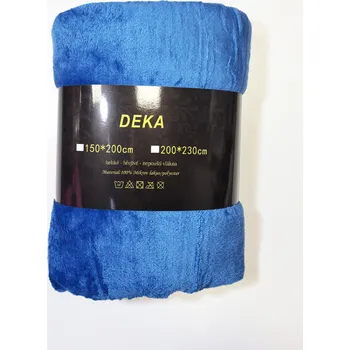 deka Měkoučká mikroplyšová deka – královsky modrá, 150×200 cm / 200×230 cm Velikost: 150×200 cm