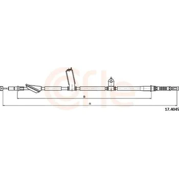 Autodíl Tažné lanko, parkovací brzda COFLE 17.4045