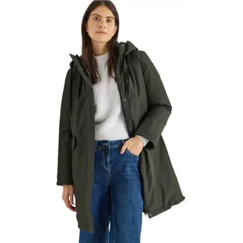 Dámská luxusní zimní parka Cecil 101290 tmavě olivová velikost L