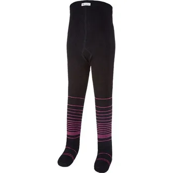 Little Angel Punčocháče Outlast® - černá/růžová Velikost: 74-80