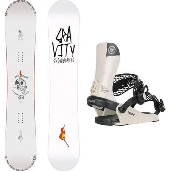 Snowboard Gravity Contra 25/26 pánský snowboard + Gravity Drift bone/black vázání 165 cm Wide + M (EU 38-41) + DÁREK + Doprava ZDARMA