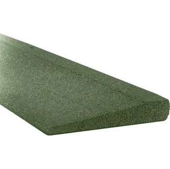 Venkovní dlažba Gutta gumový obrubník nájezdový 100 x 25 x 1/4 cm zelená