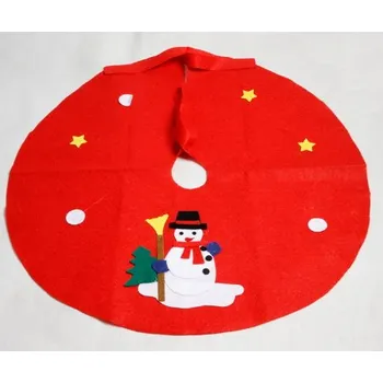 Vánoční dekorace Koberec na vánoční stromeček SNĚHULÁ (90 cm)