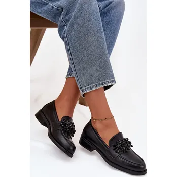 Dámské mokasíny Dámské mokasíny s ozdobou černé Murelle Boto černá 3462849