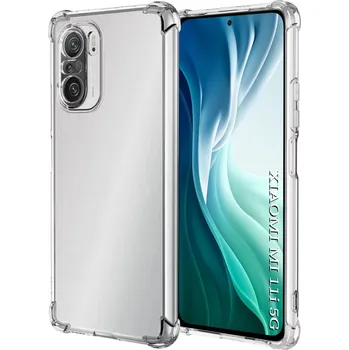 Pouzdro na mobilní telefon Techsuit Shockproof průhledný silikonový obal Xiaomi Mi 11i Poco F3 průhledný