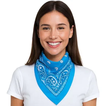 Karnevalový doplněk Šátek kovbojský Barva: Modrá