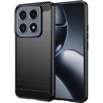 Pouzdro na mobilní telefon Pouzdro Techsuit Carbon Silicone pro Xiaomi 14T Pro černé