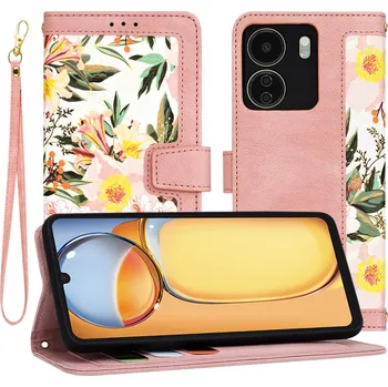 Pouzdro na mobilní telefon Techsuit FlipCraft Xiaomi Redmi 13C 4G Poco C65 růžový