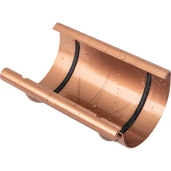 okap GMT spojka plastového žlabu 125 mm měděná