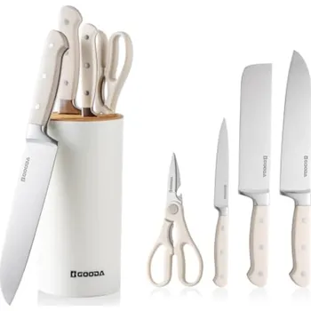 Kuchyňský nůž 5-dílná sada kuchyňských nožů se stojanem Gooda