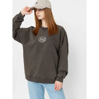 Dámská mikina Volcom Stone Crew (vintage black) L, hnědá