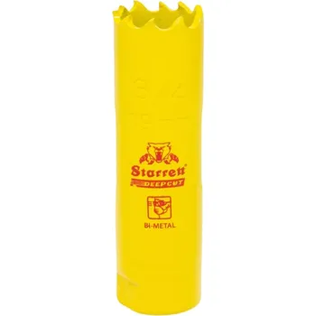 Vrták Vykružovací vrták korunkový HSS 19 mm, bimetalová děrovka STARRETT DPP Deep Cut