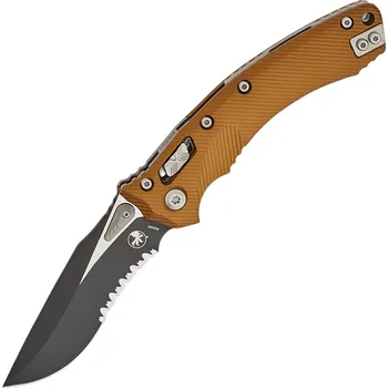 kapesní nůž Microtech Amphibian® - RAM-LOK™ S/E Fluted Tan Partial Serrated 137RL-2FLTA