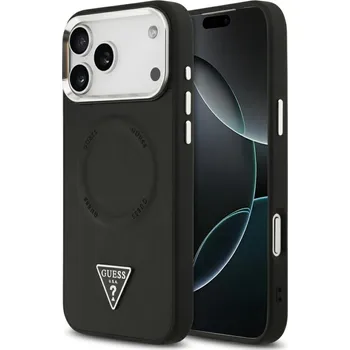 Pouzdro na mobilní telefon Guess Hardcase Triangle Logo MagSafe iPhone 17 Pro Max černý