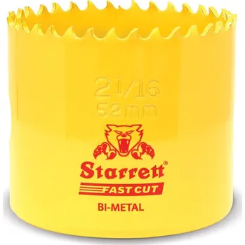 Vrták STARRETT Vykružovací vrták korunkový HSS 52mm, bimetalová děrovka - novinka FAST CUT!
