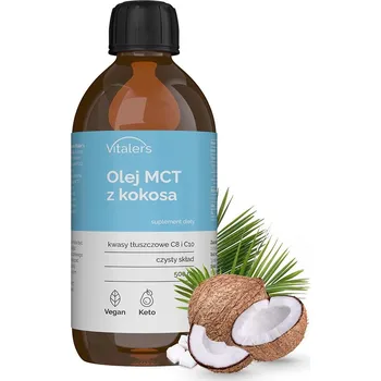 Rostlinný olej Vitaler's MCT kokosový olej - 500 ml
