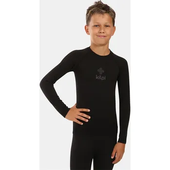 Dětské termoprádlo KILPI - Termo triko juniorské NATHAN-JB, černá