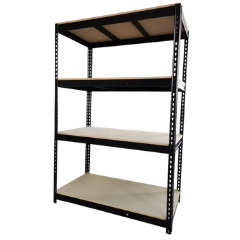 regál GEKO Regál 4-policový - černý, 500kg GWI0667