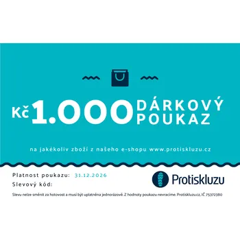 Tělový krém Elektronický dárkový poukaz na nákup zboží v hodnotě 1000,-