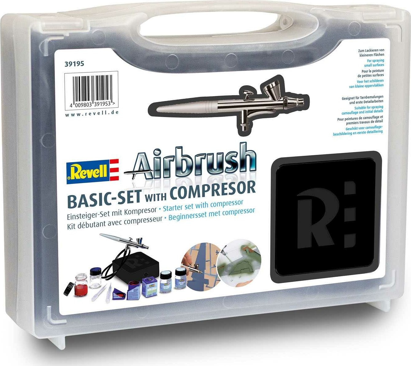 Revell Airbrush Komplet Set 39195 - základní řada s kompresorem (NEW) - expresní doprava