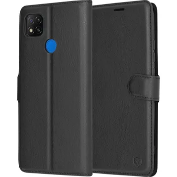 Pouzdro na mobilní telefon Techsuit Kožené pouzdro Xiaomi Redmi 9C Redmi 9C NFC Černé