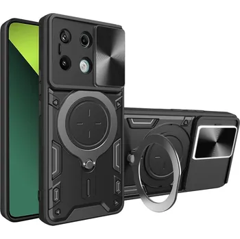 Pouzdro na mobilní telefon Techsuit Ochrana kamery Pro Xiaomi Redmi Note 13 Pro 5G Poco X6 Černá