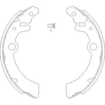 Brzdová čelist KAVO PARTS Sada brzdových čelistí KVP KBS-8907