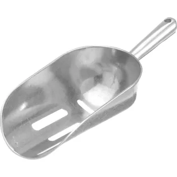 Naběračka Hliníková děrovaná naběračka na led - 0,35 L - 220x80 mm | Bar Up