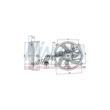 Auto-moto Ventilátor chladiče NISSENS 85561