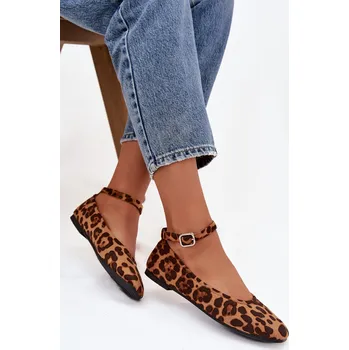 Dámské baleríny Dámské balerínky s řemínkem Panterka Janelor Boto vícebarevná 3464462