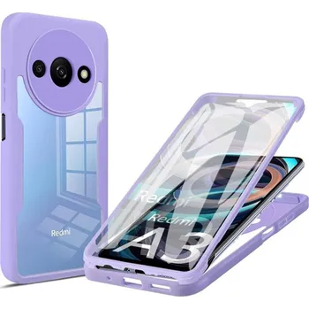 Pouzdro na mobilní telefon Techsuit ColorVerse 360 Series Screen Protector Xiaomi Redmi A3 A3x Purple