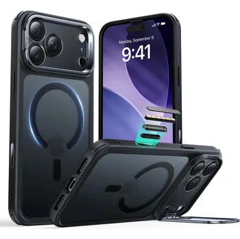 Pouzdro na mobilní telefon ESR Classic Hybrid HaloLock Kickstand pro iPhone 17 Pro Max v matné černé