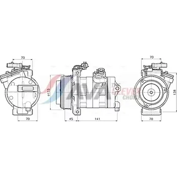 Kompresor klimatizace AVA QUALITY COOLING Kompresor klimatizace ** CLEVER FIT ** AVA JEAK092 + DOPRAVA ZDARMA!